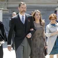 Los Príncipes Felipe y Letizia en la entrega del Premio Cervantes 2012