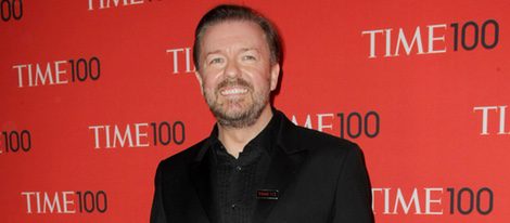 El actor Ricky Gervais en la gala de la revista Time 2013