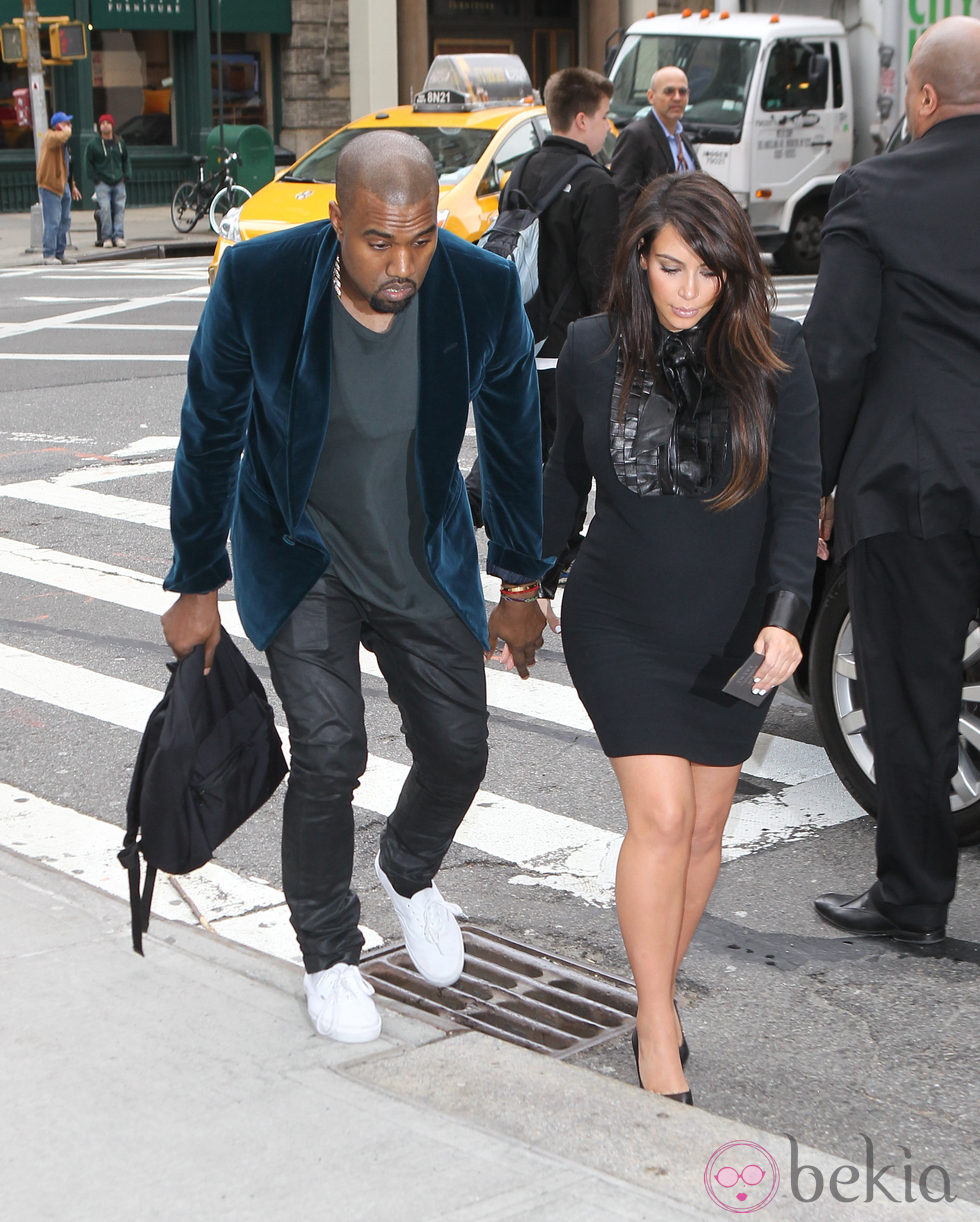 Kim Kardashian y Kanye West por Nueva York