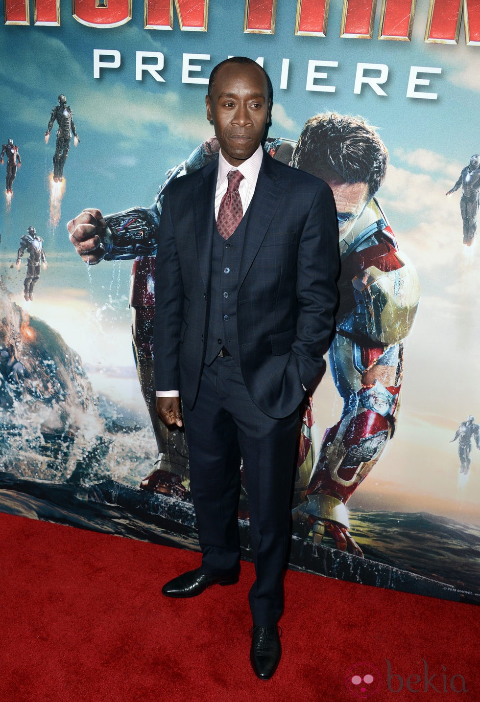 Don Cheadle en el estreno de 'Iron Man 3' en Los Ángeles