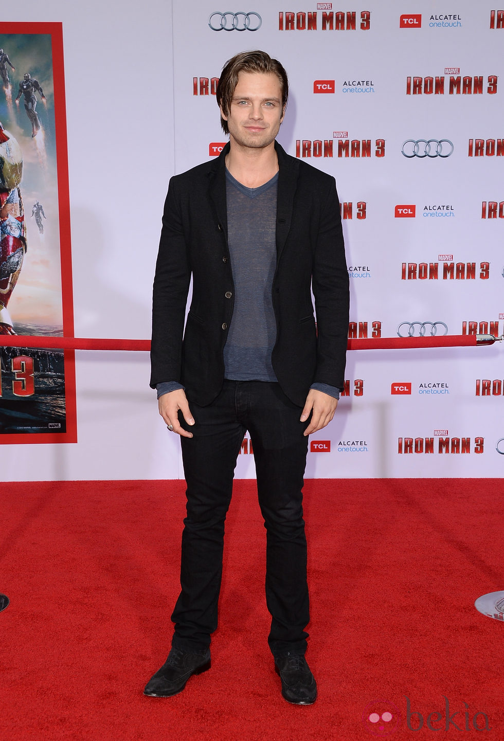 Sebastian Stan en el estreno de 'Iron Man 3' en Los Ángeles