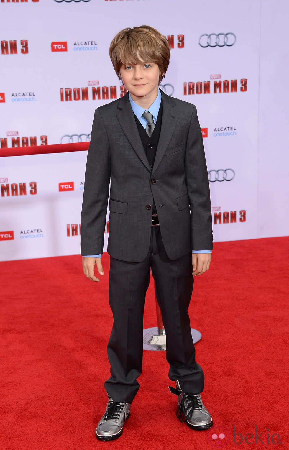 Ty Simpkins en el estreno de 'Iron Man 3' en Los Ángeles