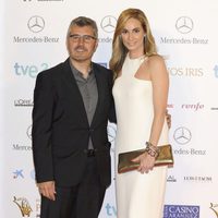 Marta Reyero y Miguel Ángel Oliver en los Premios Iris 2013