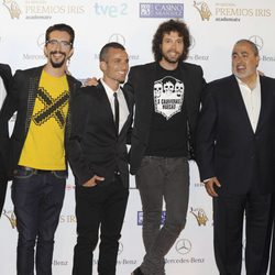 El equipo de 'El Hormiguero' en los Premios Iris 2013