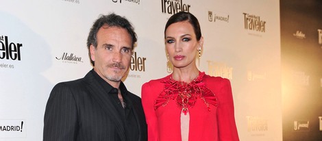 Nieves Álvarez y su marido Marco Severini en los Premios Conde Nast Traveller 2013