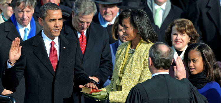 Barack Obama toma posesión como presidente de Estados Unidos en 2009