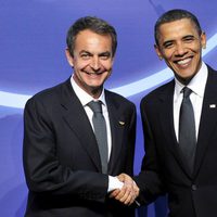 Zapatero y Obama en 2010