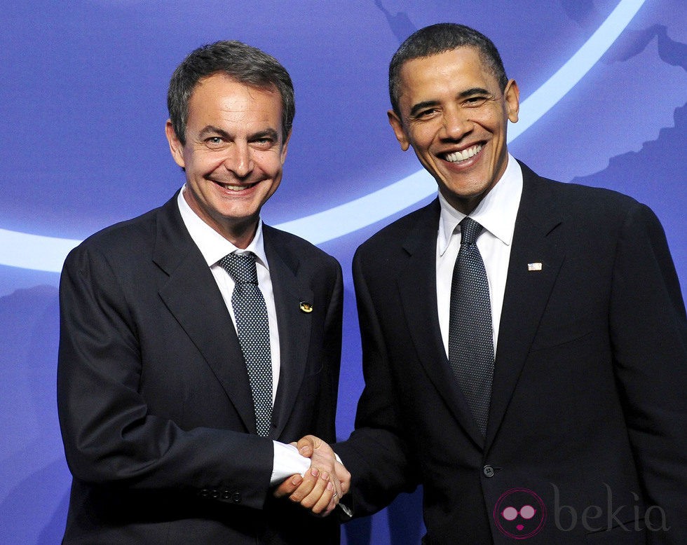 Zapatero y Obama en 2010