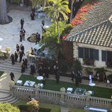 Vista aérea de la boda de Kim Kardashian