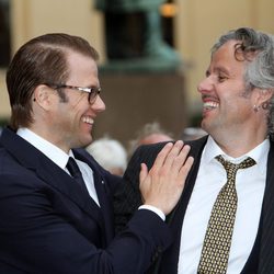 Daniel de Suecia bromea con Ari Behn en el 10 aniversario de Haakon y Mette Marit