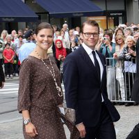 Los Príncipes Victoria y Daniel de Suecia en el 10 aniversario de Haakon y Mette-Marit