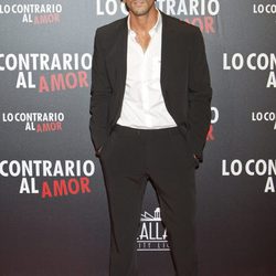 Rubén Sanz en el estreno de 'Lo contrario al amor' en Madrid
