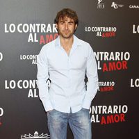 Daniel Muriel en el estreno de 'Lo contrario al amor' en Madrid