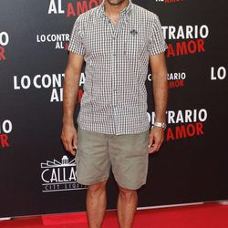 Darío Barrio en el estreno de 'Lo contrario al amor' en Madrid