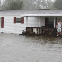 Casa de Carolina del Norte tras el paso del huracán Irene