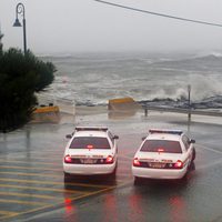 Cape May durante el paso del huracán Irene