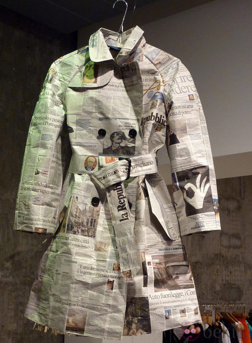Abrigo de papel de la colección 2011