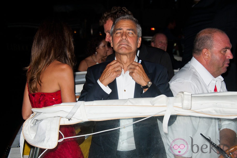 George Clooney durante la ceremonia de apertura de la Mostra de Venecia