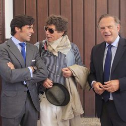 Fran Rivera, Jesús Quintero y Pedro Piqueras en la corrida Goyesca de Ronda