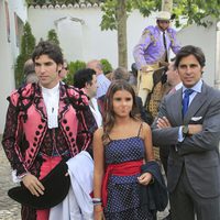 Cayetano Rivera, Fran Rivera y su hija Cayetana en la corrida Goyesca de Ronda