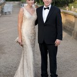 Alberto de Mónaco y Charlene Wittstock en una gala benéfica celebrada en Inglaterra