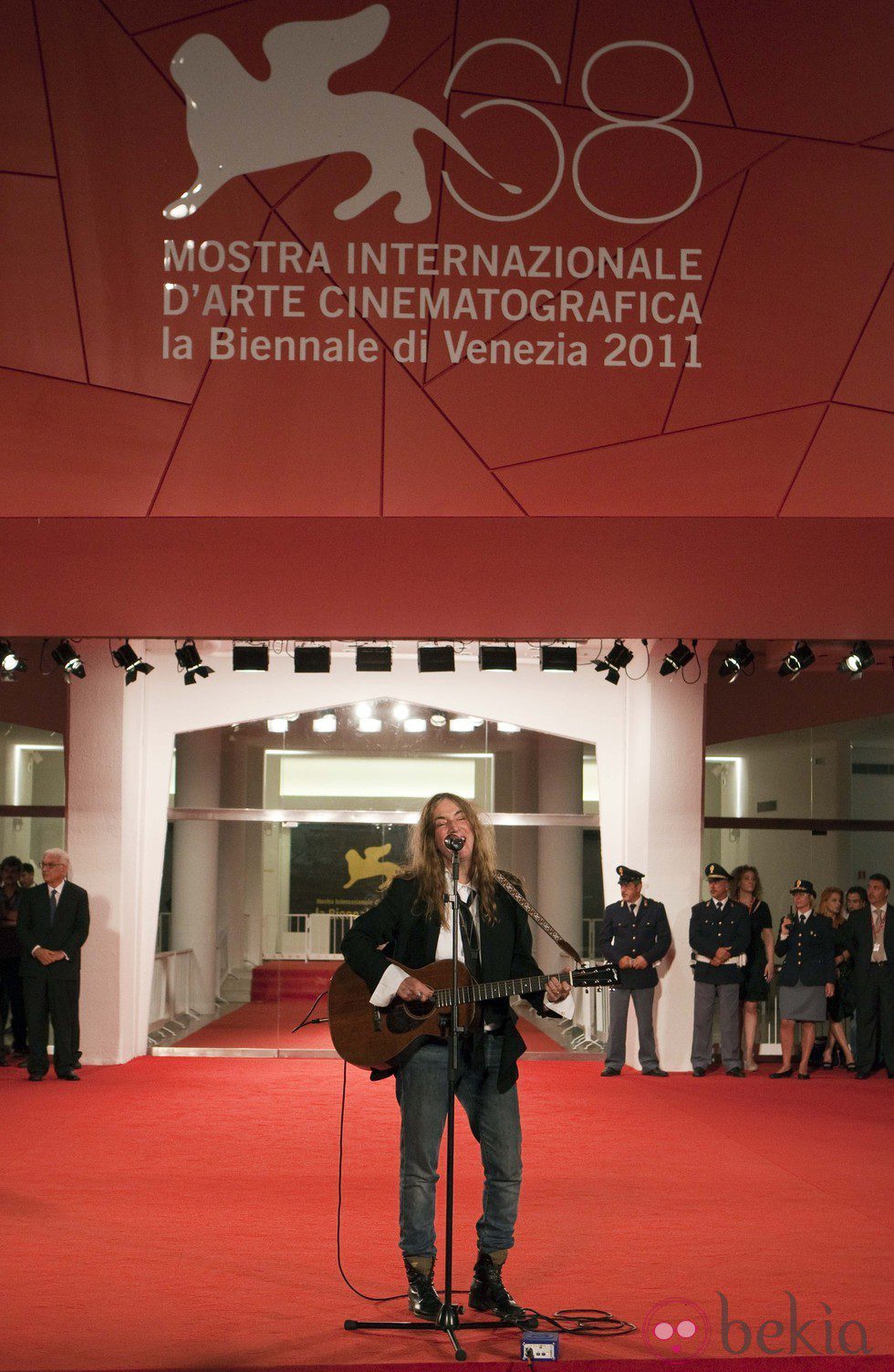 Patty Smith durante su actuación en la Mostra de Venecia