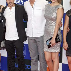 Javier Hernández, Mario Casas y Blanca Suárez en el estreno de la segunda temporada de 'El barco'