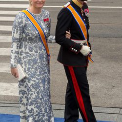 Haakon y Mette-Marit de Noruega en la investidura de Guillermo Alejandro de Holanda