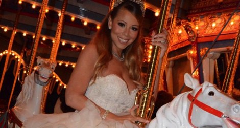 Mariah Carey en los caballitos tras casarse por tercera vez con Nick Cannon