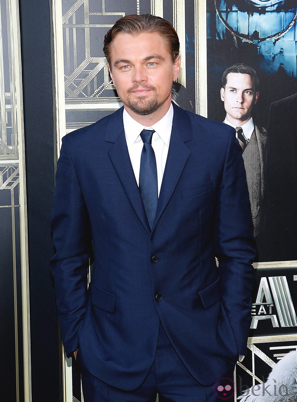 Leonardo Dicaprio posa para los fotógrafos en la premiere en Nueva York de 'El gran Gatsby'