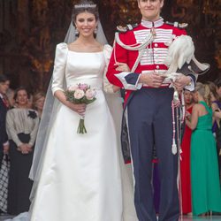 Fernando Solís Tello y Eva Morejón en su boda