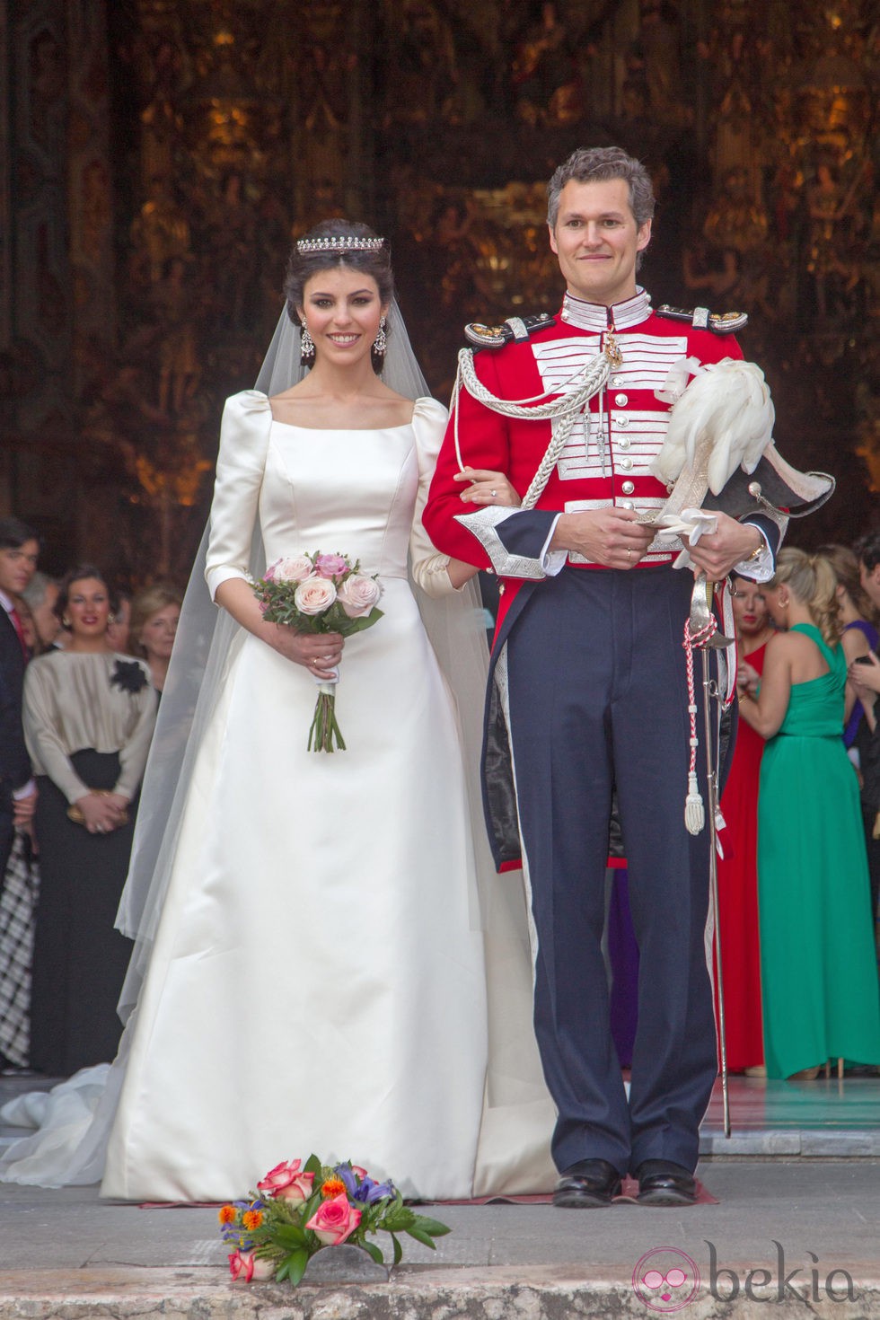 Fernando Solís Tello y Eva Morejón en su boda