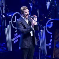 Justin Timberlake cantando durante su concierto en el Roseland Ballroom de Nueva York