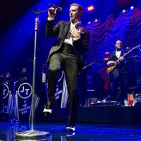 Justin Timberlake durante su concierto en el Roseland Ballroom de Nueva York