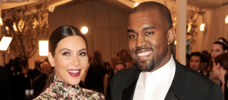Kim Kardashian y Kanye West en la Gala del MET 2013