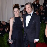 Colin Firth y Livia Giuggioli en la Gala del MET 2013
