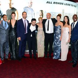 Michelle Rodriguez, Justin Lin, Elsa Pataky y el reparto de 'Fast&Furious 6' en Londres