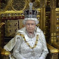 La Reina Isabel en la lectura del programa legislativo del Gobierno Británico