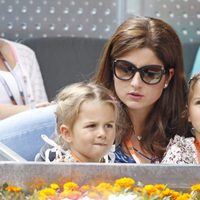 La mujer y las hijas de Roger Federer en el Open Madrid 2013
