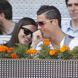 Irina Shayk y Crisiano Ronaldo en el Open Madrid 2013