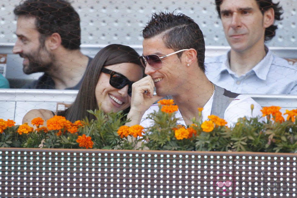 Irina Shayk y Crisiano Ronaldo en el Open Madrid 2013