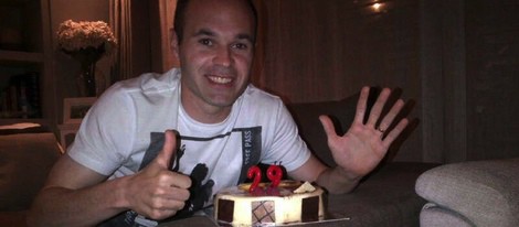 Andrés Iniesta celebra su 29 cumpleaños