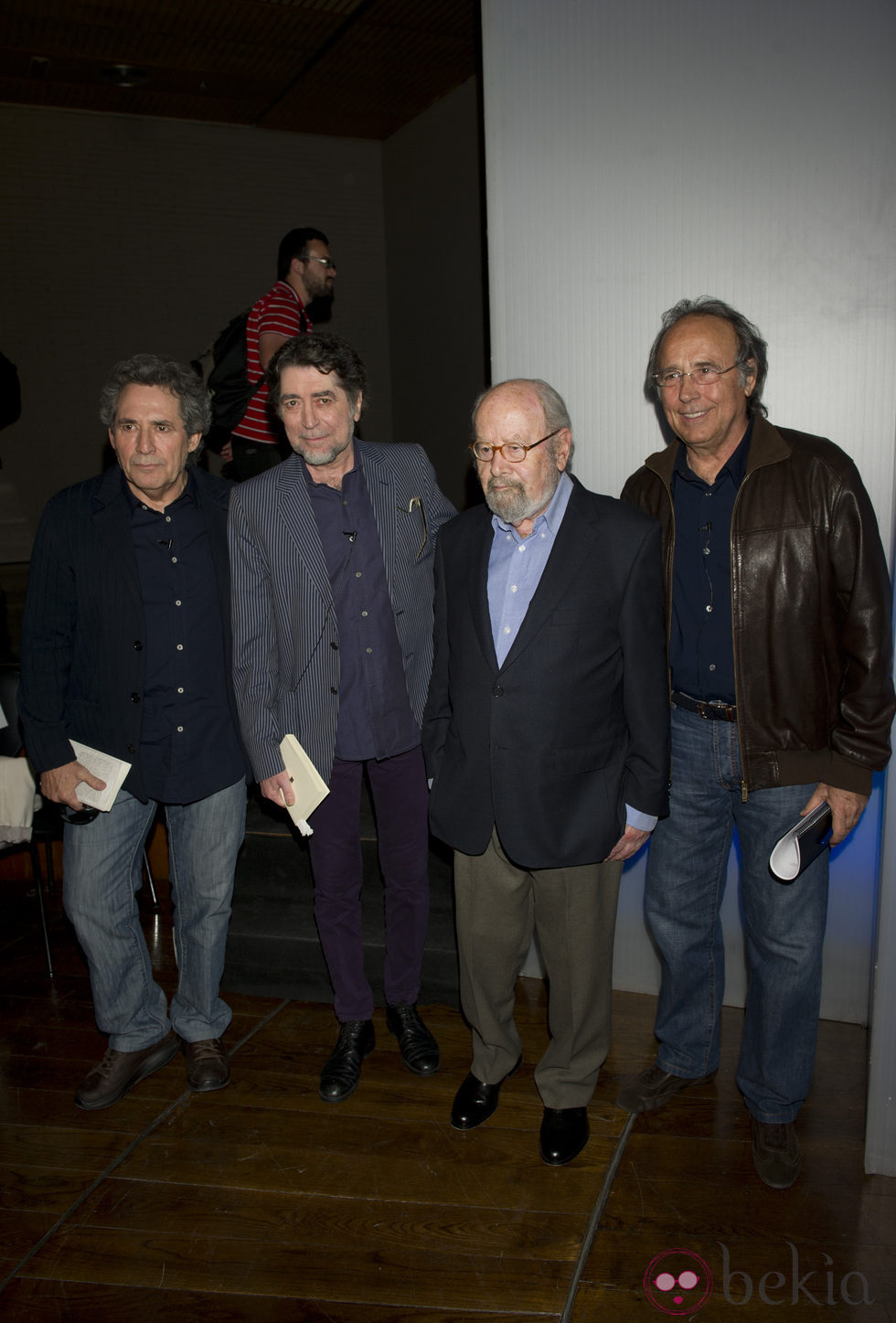 Miguel Ríos, Joaquín Sabina, José Manuel Caballero Bonald y Joan Manuel Serrat
