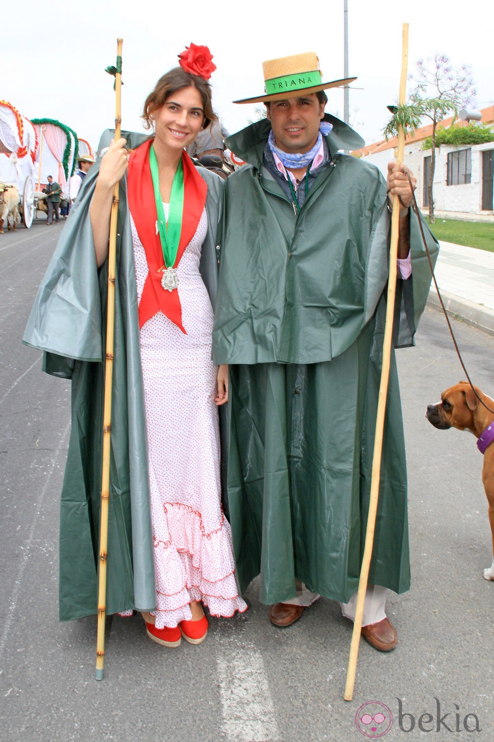 Fran Rivera y Lourdes Montes en la Romería de El Rocío 2013