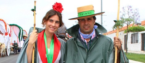 Fran Rivera y Lourdes Montes en la Romería de El Rocío 2013