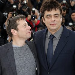 Mathieu Amalric y Benicio Del Toro en el Festival de Cannes 2013