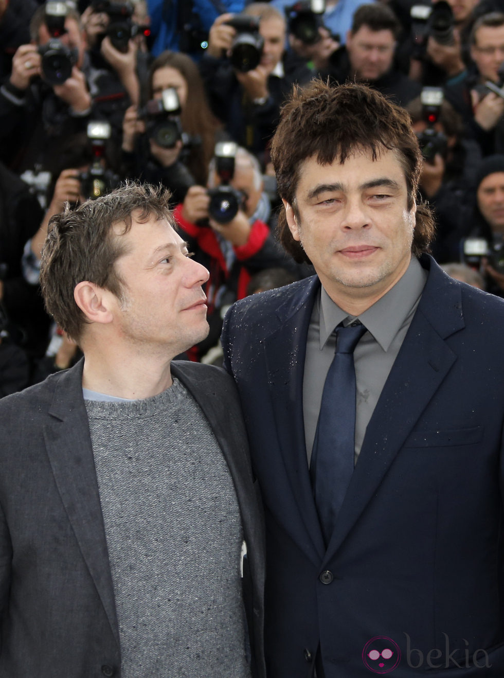 Mathieu Amalric y Benicio Del Toro en el Festival de Cannes 2013