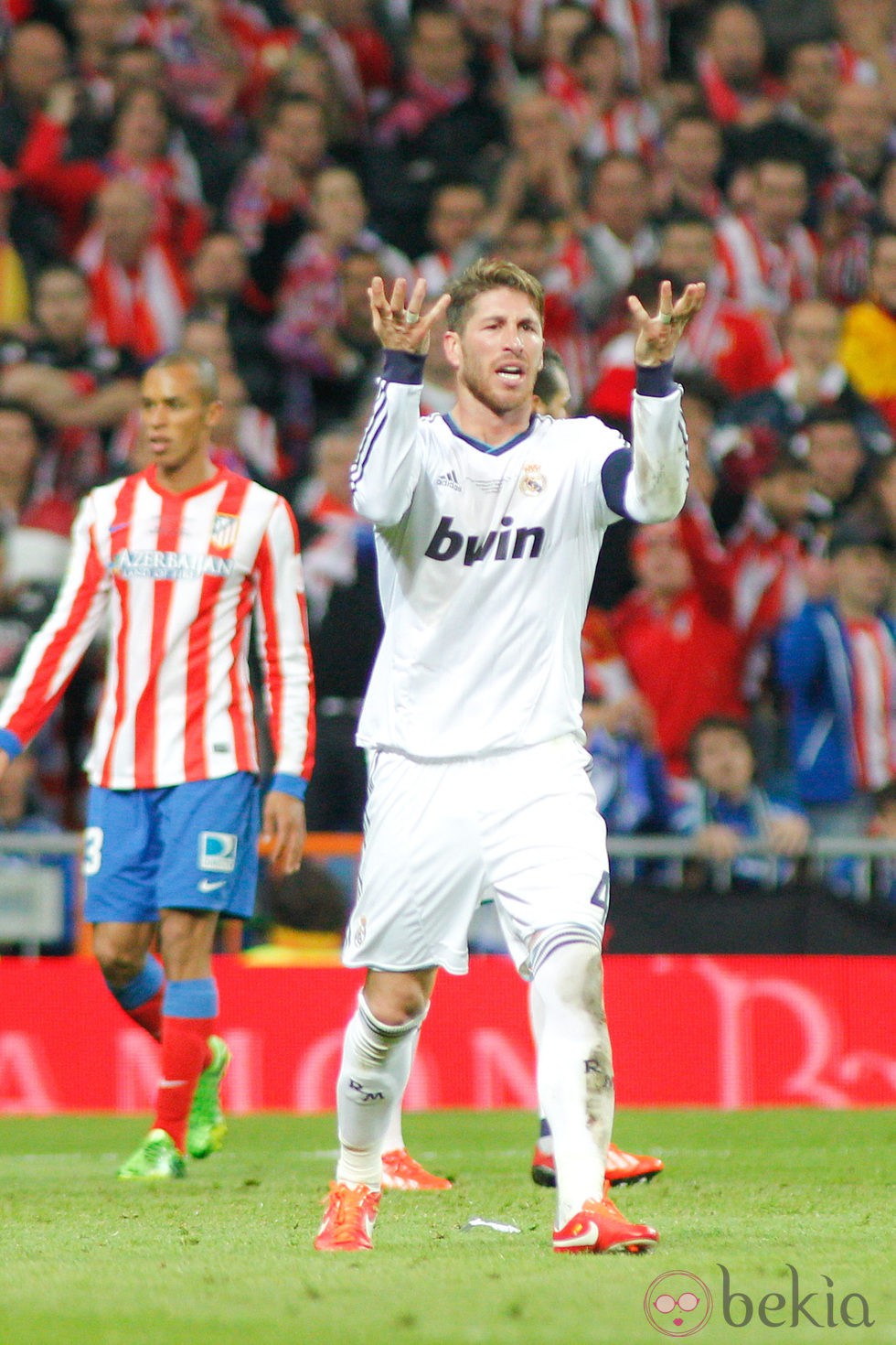 Sergio Ramos en la final de la Copa del Rey 2013