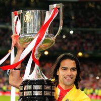 Falcao con la Copa del Rey 2013