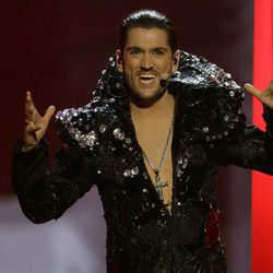 Cezar durante su actuación en el Festival de Eurovisión 2013